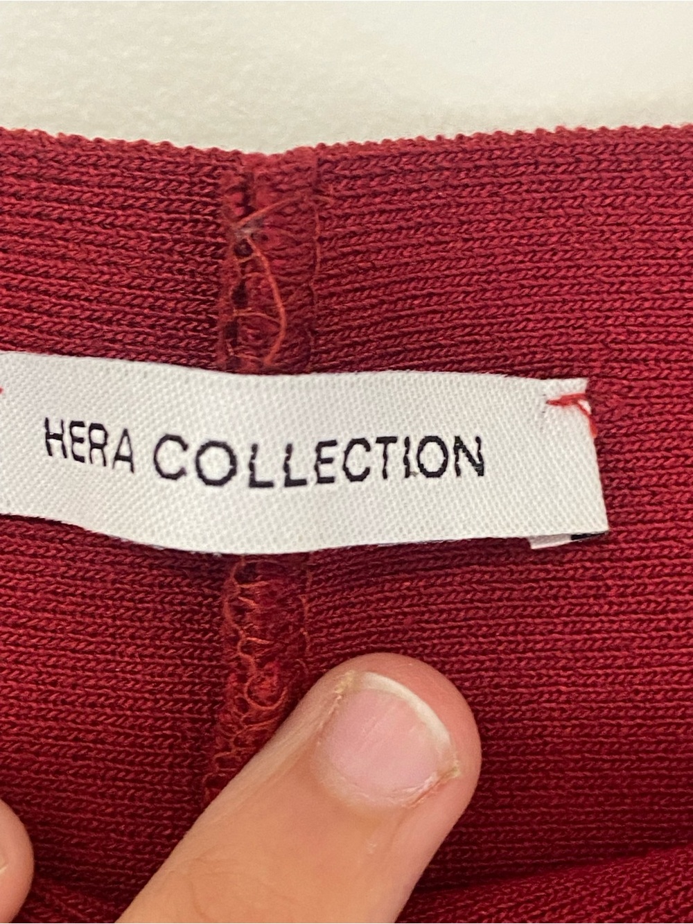 Hera Collection Black Top with Burgundy Mermaid Hem Midi Skirt - Picture 3 of 4
